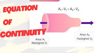 Equation of continuity  Volume flow rate  Mass flow rate  Fluids dynamics [upl. by Lorola]