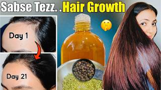 21 Days Extreme Hair Growth Challenge  Strongest Remedy to Grow Hair Faster Longer amp Thicker❤️ [upl. by Crooks]