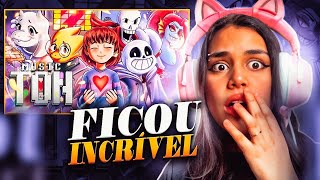 REACT  Determinação  Undertale Pacifista Papyrus Da Batata [upl. by Naaitsirhc]