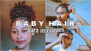 BABY HAIR PARA INCIANTES 💜  tutorial de baby hair  dicas pra fazer ele durar o dia todo 💫🦋 [upl. by Sugirdor659]