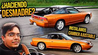 Proyecto NISSAN 240sx Con SWAP VQ35 para DRIFT  Instalamos CAMBER AJUSTABLES y HACEMOS DESMADRE [upl. by Clareta]