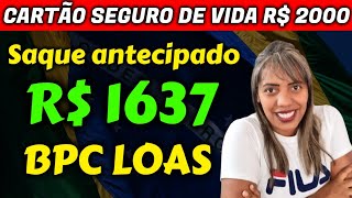 ✔️ PODE COMEMORAR LIBERADO R 1637 NA CONTA BPC LOAS EM 24H  SEGURO DE VIDA R 2000 [upl. by Seitz107]