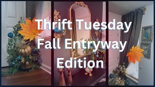 Fall Decorate with me  Fall Entryway  Thrift Tuesday [upl. by Wehtam]