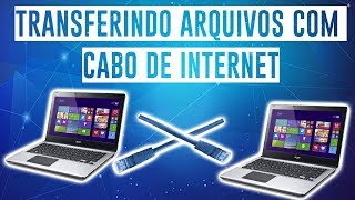 COMO TRANSFERIR ARQUIVOS COM CABO DE INTERNET ENTRE PCS [upl. by Ahsiemat]