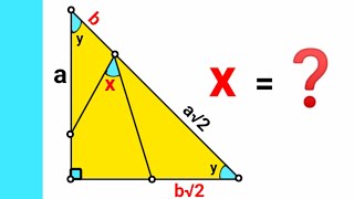 Can you find size of angle x  Fun Geometry Problem  math maths  geometry [upl. by Anrev580]