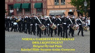 2017 0810 Ystad Tattoo Norska Gardesveteraners Drillkontingent YT [upl. by Hillman]