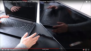 How To Fix Toshiba Laptop Black Screen Error  Computer Starts But Screen Black Fix [upl. by Eniamsaj]