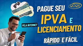 PAGAR IPVA 2024 RÁPIDO E FÁCIL  SEM SAIR DE CASA [upl. by Trotter889]