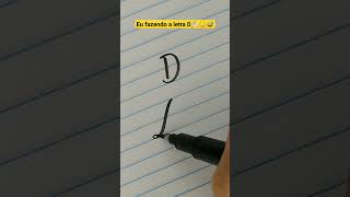 Como fazer caligrafia caligrafia caligraphy handwriting caneta writing shorts memes [upl. by Yrakaz]