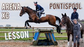 ARENA XC LESSON with CAMERON and His lovely Event Horse Sox at PONTISPOOL Equestrian Centre [upl. by Jesse538]