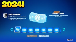 HOW TO GET MORE REFUNDS IN FORTNITE 2024 [upl. by Ha911]