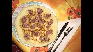 Palacinke sa kobasicama  ReceptPfannkuchen mit Wurst  Rezept [upl. by Eade404]