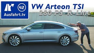 2017 Volkswagen Arteon 20 TSI 280 PS 4M RLine  Fahrbericht der Probefahrt Test Review [upl. by Karalee138]