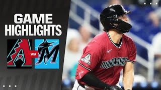 Dbacks vs Marlins Game Highlights 81924  MLB Highlights [upl. by Otrebron569]