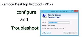 HINDI Configure amp troubleshoot Remote Desktop Connection [upl. by Oalsinatse]