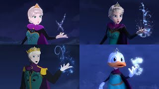 Frozen Let It Go Anime vs Original vs Male Version vs Donald Duck Animation [upl. by Nebuer]