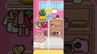 My Melody Inspired Free Bedroom 🍰🍓Toca Boca tocagirlz [upl. by Helaina]