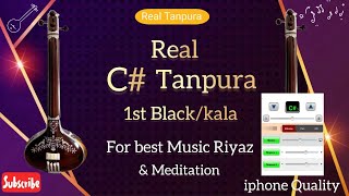 C Tanpura  1 hour for best riyaz and meditation  Iphone Quality  Real tanpura Prateek [upl. by Duster]