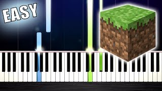 Minecraft  Sweden  EASY Piano Tutorial by PlutaX [upl. by Ahsian]