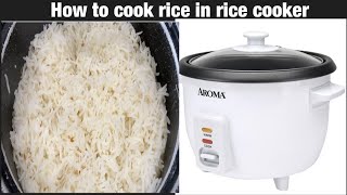 How To Make Rice In Rice Cooker  How To Use Rice Cooker  Aroma Rice Cooker Review [upl. by Aicylla]