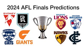 2024 AFL FINALS PREDICTIONS [upl. by Aliam440]