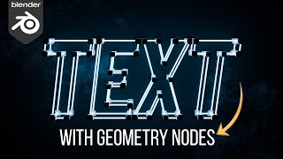 6 Minute Easy Neon Text Using Geometry Nodes Blender Tutorial [upl. by Anilem]