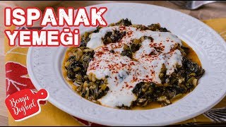 Pirinçli Ispanak Yemeği Nasıl Yapılır Kolay Sebze Yemeği Tarifi Yemek Tarifleri [upl. by Otcefrep]