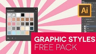 Free Graphic Styles Pack for Illustrator  Tutorial [upl. by Nailimixam532]