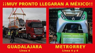 VAGONES Línea 4 de GUADALAJARA  Línea 4 y 6 METRORREY [upl. by Farmer]