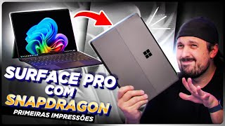 Surface Pro com Snapdragon X Elite Primeiras Impressões [upl. by Ursula228]