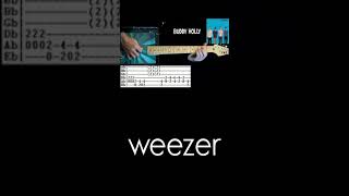 Weezer Buddy Holly Guitar Tab Cover [upl. by Irme]