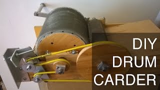 DIY Drum Carder  Full Plans on Etsy [upl. by Anaid]