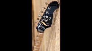 How to apply a WATER SLIDE DECAL on BLACK Headstock [upl. by Charlie]