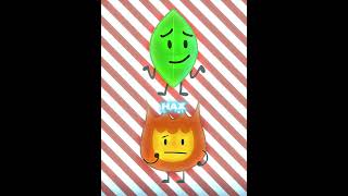 Leafy vs Firey  1v1 Edit  edit bfdi [upl. by Rubliw227]