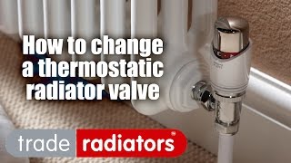 How To Change a Thermostatic Radiator Valve [upl. by Nnylav415]