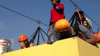 Georgina and Borgy zipline at Hannahs Beach Resort amp Convention Center [upl. by Sutton]