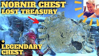 God of War Ragnarok  Nornir Chest Lost Treasury Legendary Sigruns Curse Gold Shield Midgard [upl. by Sedicla]