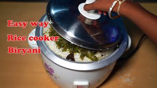 Easy And Fast Chicken Biryani in Rice Cooker  Bachelor Making Quick Chicken Biryani  Rice Cooker [upl. by Don]