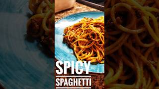 Spicy Spaghetti pasta recipe dinner highprotein [upl. by Sivet819]