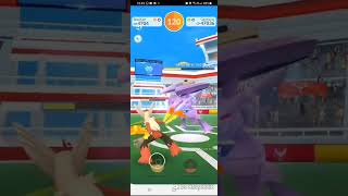 Pokemon GoShock GenesectZap Cannon蓋諾賽克特 Raid Solo by 1 Mega BlazikenSunnyKO14sec3523 [upl. by Edris237]