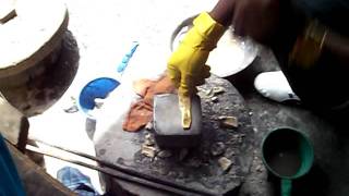 Ghana Gold Series  Kumasi  Flattening Gold Bar [upl. by Milty917]