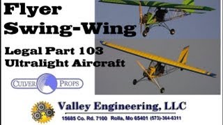 Valley Engineering Backyard Flyer Swing Wing Ultralight Aircraft [upl. by Scornik]