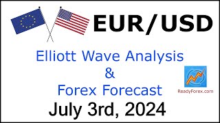 EUR USD Elliott Wave Analysis  Forex Forecast  July 3 2024  EURUSD Analysis Today [upl. by Eselahs]