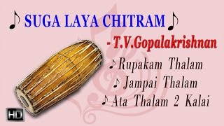 Mridangam  Suga Laya Chithram  Classical Instrumental  T V Gopalakrishnan  Jukebox [upl. by Renato51]