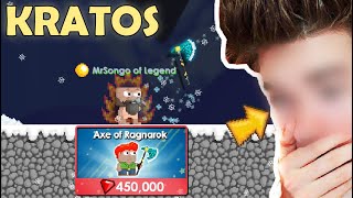 Making Legendary Kratos set with NEW Axe of Ragnarok 30 BGL OMG  GrowTopia [upl. by Luella]