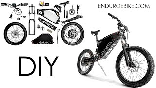 How to assemble DIY ENDURO EBIKE Garmata Stayer [upl. by Lehteb]