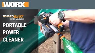 Portable Power Cleaner  WORX Hydroshot [upl. by Eenaej]