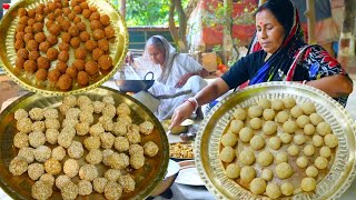 তিলের নাড়ু বানানোর সঠিক নিয়ম  লক্ষী পূজা স্পেশাল তিন ধরণের নাড়ু রেসিপি  Puja special naru recipe [upl. by Vanden95]