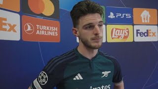 Declan Rice Post Match Interview  Bayern Munich 10 Arsenal on Agg 32 [upl. by Aruasor]