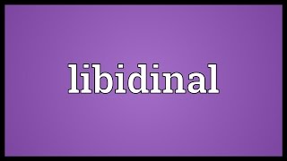 Libidinal Meaning [upl. by Tracey]